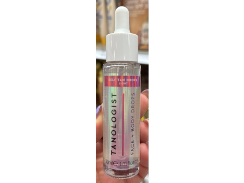 Tanologist Self Tan Face + Body Drops, Light, 1.01 fl oz/30 mL