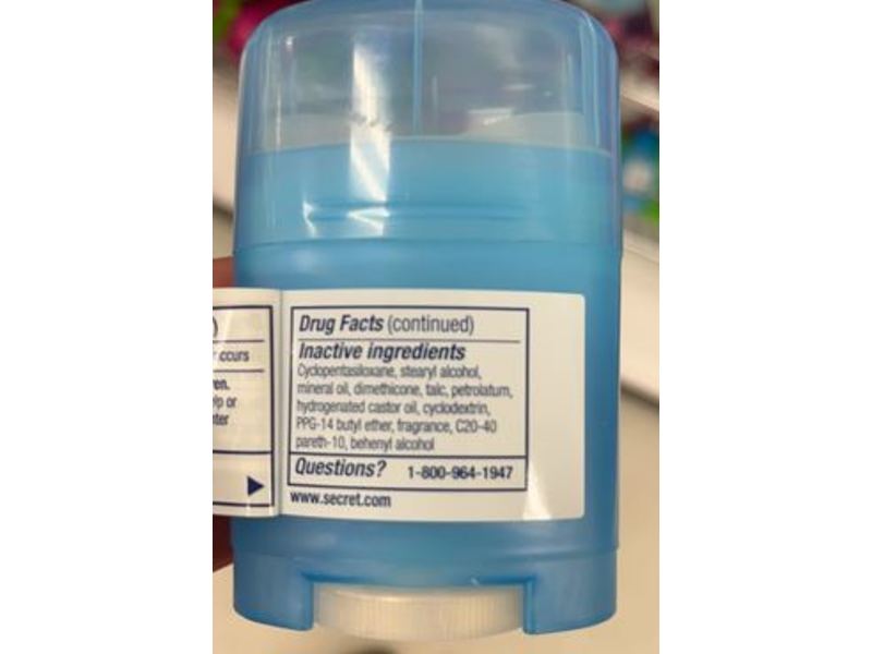 Secret Out Last Completely Clean, Sweat & Odor, 0.5 oz/14 g