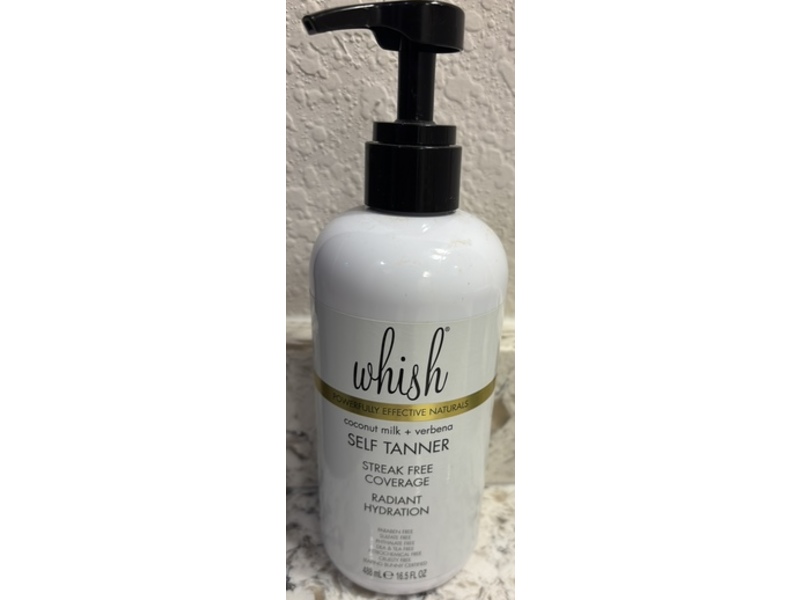 Whish Radiant Hydration Self Tanner, Coconut Milk + Verbena, 16.5 fl oz/488 mL