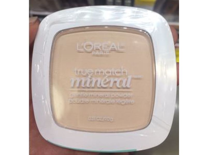 L'Oreal Paris True Match Mineral Pressed Powder, 402 Soft Ivory, 0.31 oz/9 g