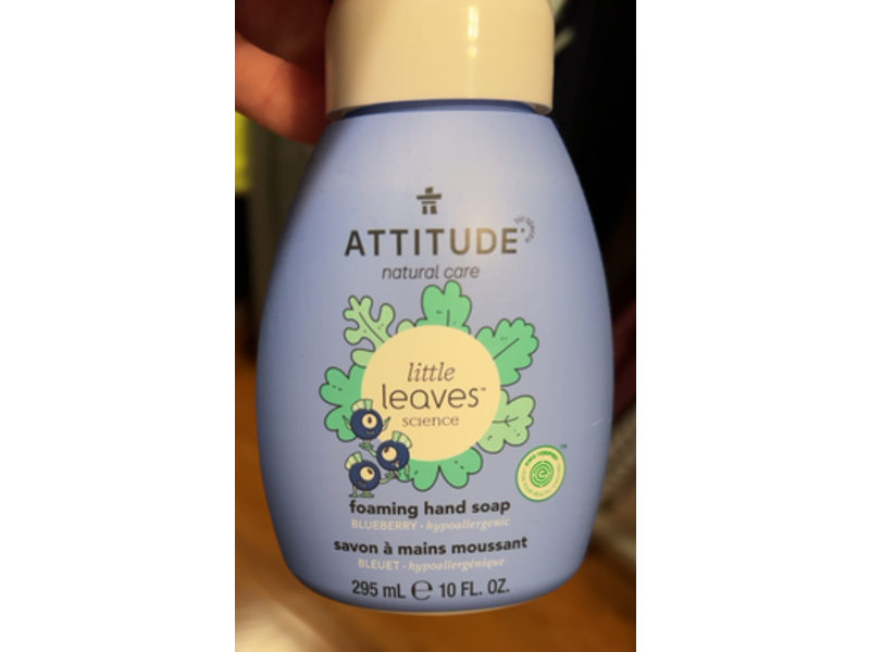 Attitude Foaming Hand Soap, Blueberry, 10 fl oz/295 mL