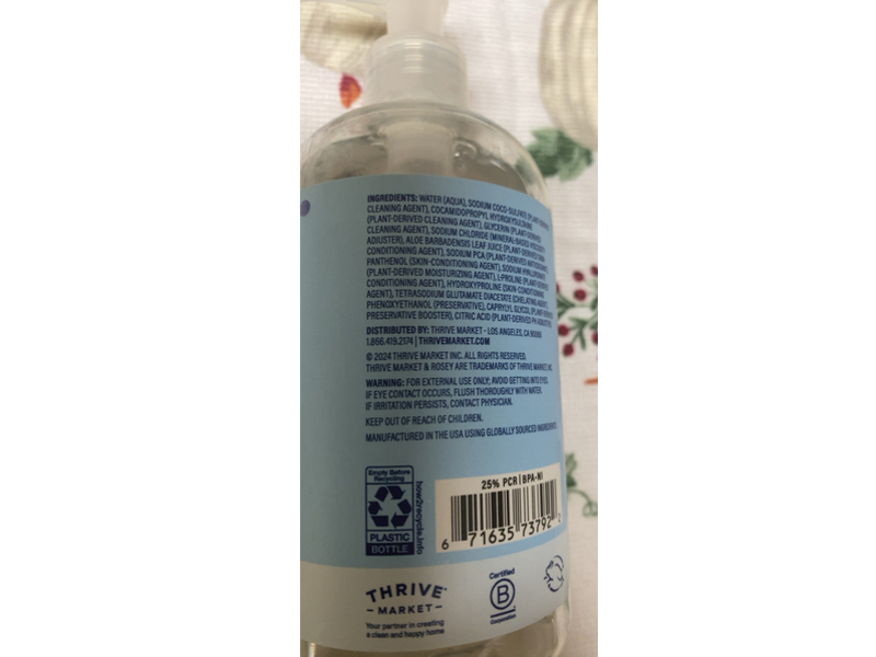 Rosey Hand Soap, 12 fl oz/354 mL