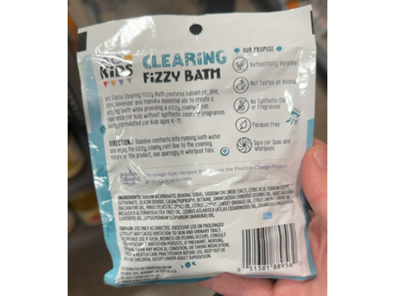 Aura Cacia Clearing Fizzy Bath, 2.5 oz/70.9 g