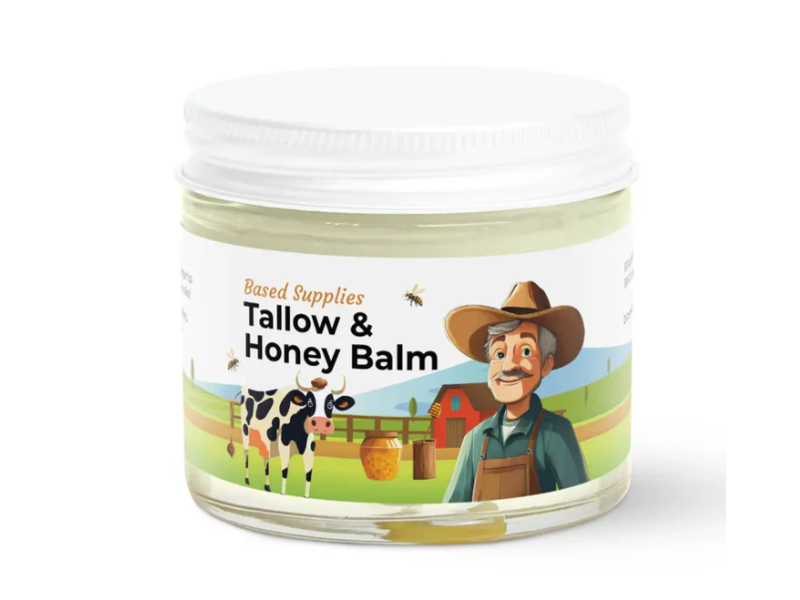 Based Supplies Tallow & Honey Balm, 2 0z