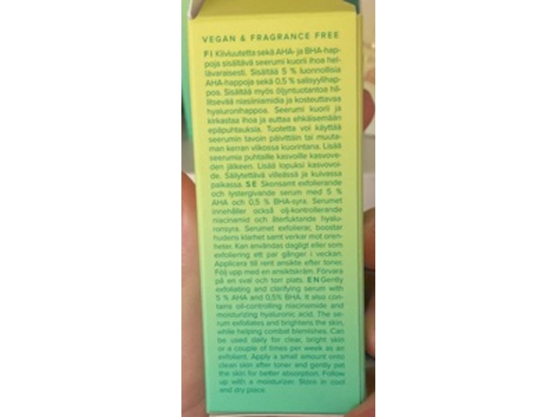 Smuuti Skin Clear Serum, Kiwi, AHA, BHA & PHA, 1 fl oz/30 mL