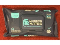Warrior Flushable Wipes, Unscented, 48 Count - thumbnail 1
