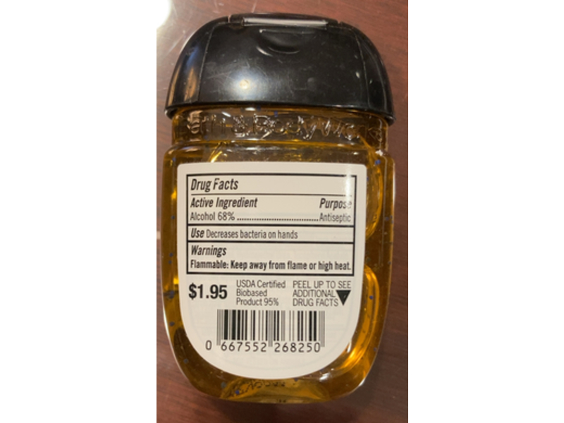 Bath & Body Works Anti - Bacterial Hand Gel, Sunshine & Lemons, 1 fl oz/29 mL