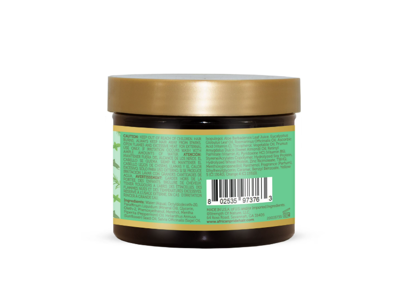 African Pride Feel It Formula Hair Strengthening Balm, Peppermint, Rosemary & Sage, 4 oz/113 g