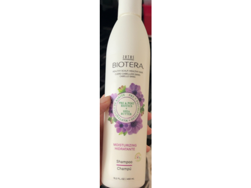 Biotera Moisturizing Hidratante Shampoo, Shea Butter, 15.2 fl oz/450 mL