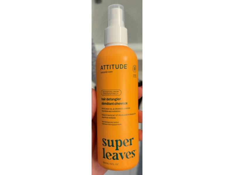 Attitude Natural Care Super Leaves Hair Detangler, 8 fl oz/240 mL