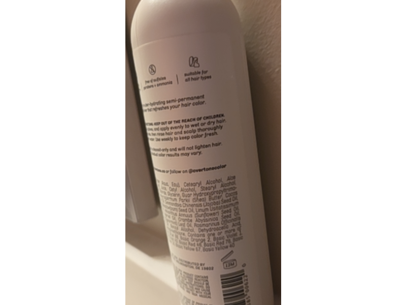 Overtone Vibrant Purple Daily Conditioner, 8 fl oz/237 mL