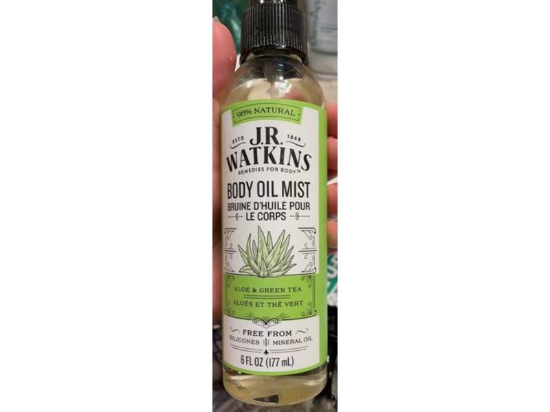 J.r. Watkins Body Oil Mist, Aloe & Green Tea, 6 fl oz