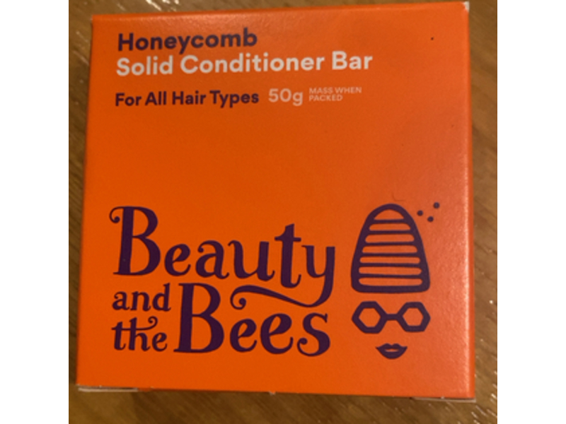 Beauty And The Bees Solid Conditioner Bar, Honeycomb, 1.7 oz/50 g