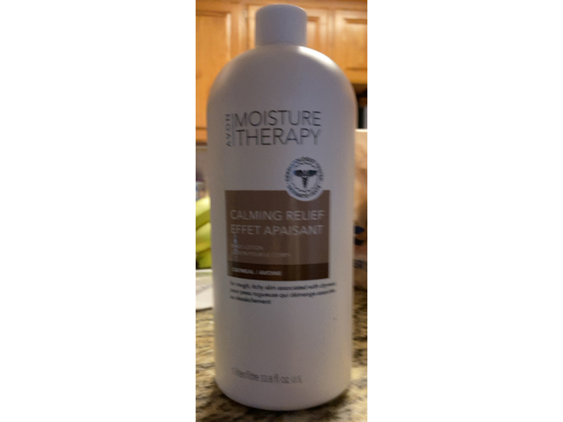 Avon Moisture Therapy Calming Relief Body Lotion, Oatmeal, 33.8 fl oz/1 L