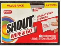 Shout Wipe & Go Instant Stain Remover, 24 Count, Pack of 3 - thumbnail 2