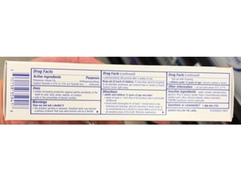 Sensodyne Pronamel Clinical Enamel Strength Whitening Action Toothpaste, 3.4 oz/96.4 g, Pack Of 2