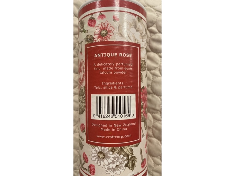 Verdure Perfumed Talcum Powder, Antique Rose, 350 g