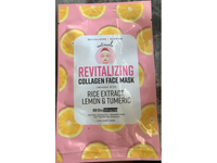 BioMiracle Revitalizing Collagen Face Mask, Rice Extract, Lemon & Turmeric, 20 g, 10 Count - Image 3