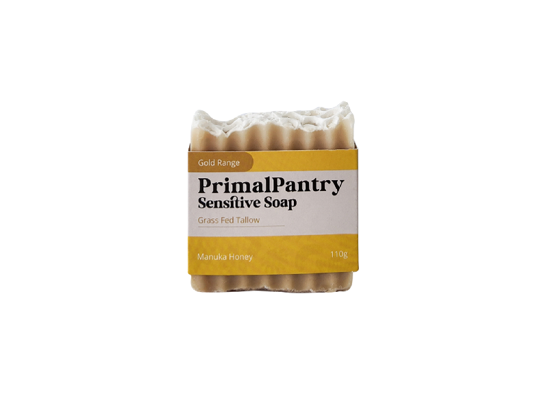 PrimalPantry Gold Range Sensitive Soap, Manuka Honey, 110 g