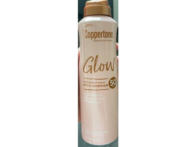 Coppertone Glow Lightweight Spray, SPF 50, 5 oz/142 g