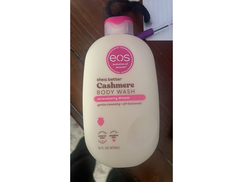 Evolution Of Smooth Shea Better Cashmere Body Wash, Strawberry Dream, 16 fl oz/473 mL