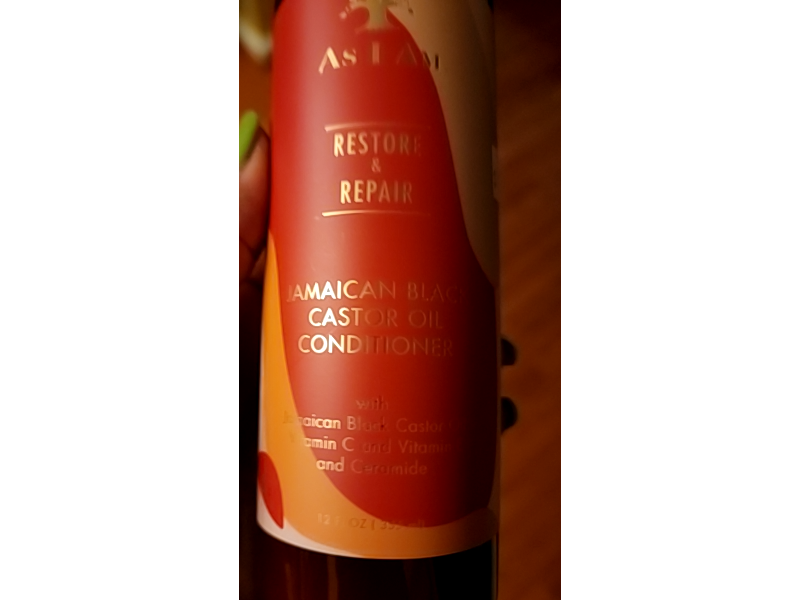 As I Am Restore & Repair Conditioner, Jamaican Black Castor Oil, 12 fl oz/355 mL