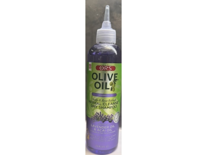 ORS Olive Oil Braidzone Herbal Cleanse Dry Shampoo, Lavender & Acai Oil, 8 fl oz/236 mL