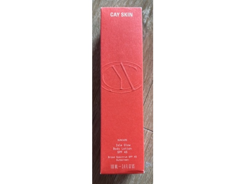 Cay Skin Sun Care Isle Glow Body Lotion, SPF 45, 3.4 fl oz/100 mL