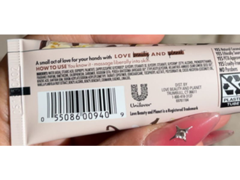 Beloved hand lotion, Coconut & Warm Vanilla, 1 oz