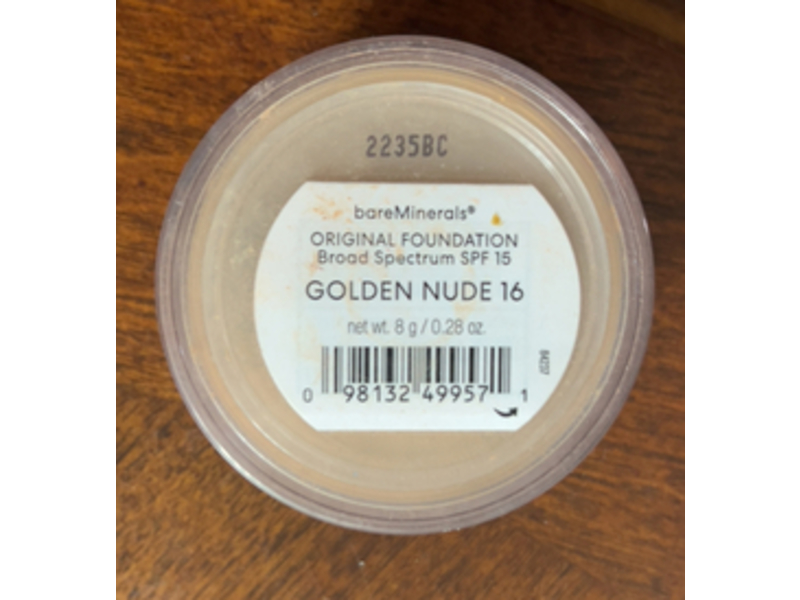 bareMinerals Original Foundation, SPF 15, Golden Nude 16, 0.28 oz/8 g