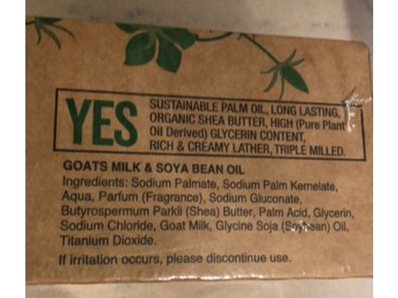 Australian Botanical Soaps Bar Soap, Goats Milk & Soya Bean Oil, 193 g, Pack Of 8