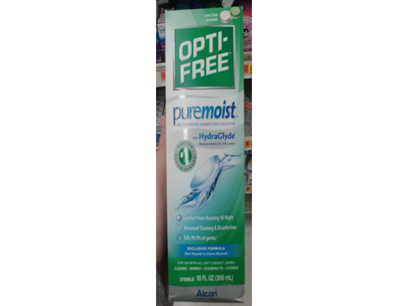 Opti-Free Pure Moist All Day Comfort Multi- Purpose Solution, 10 fl oz / 300 mL
