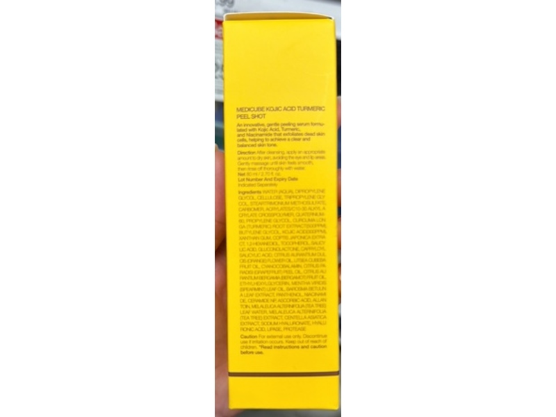 Medicube Peel Shot, Kojic Acid Turmeric, 2.70 fl oz/80 mL