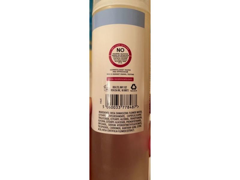 Ren Clean Skincare Rosa Centifolia Express Make-Up Remover, 5.1 fl oz/150 mL