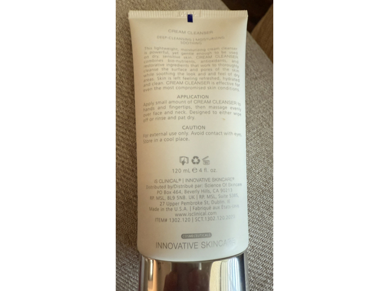 Is Clinical Cream Cleanser, 4 oz/120 mL