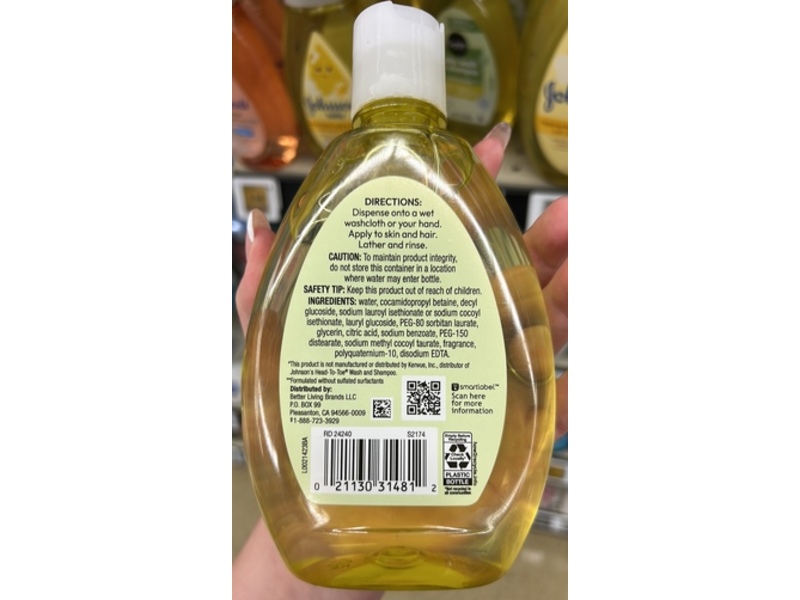 Signature Select Baby Wash & Shampoo, Mild & Gentle, 13.6 fl oz/400 mL