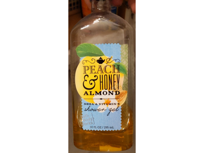 Bath & Body Works Peach & Honey Almond Shower Gel, Shea & Vitamin E, 10 fl oz/295 mL