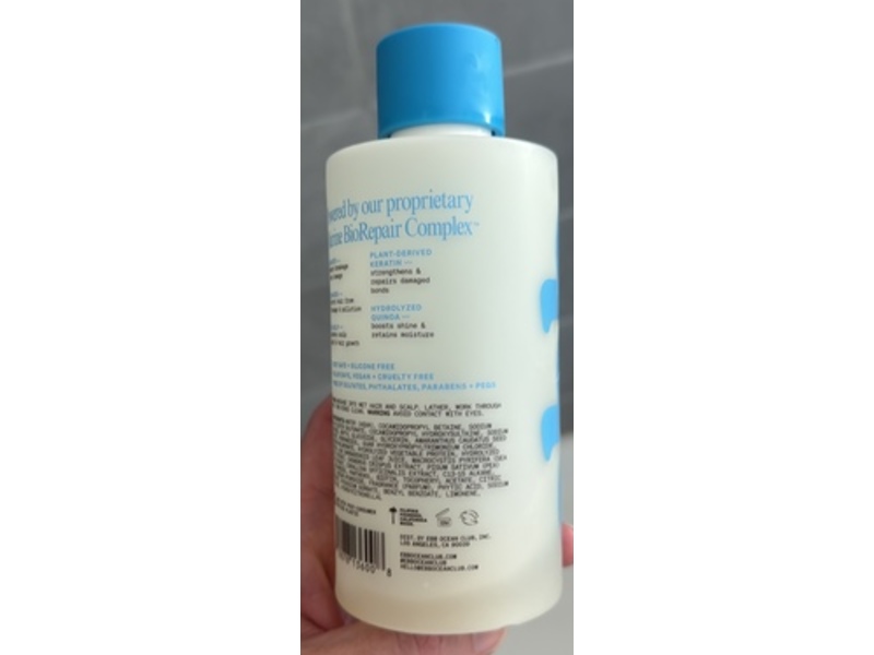 ebb ocean club Instant Slip + Shine Shampoo, 10 fl oz/295 mL