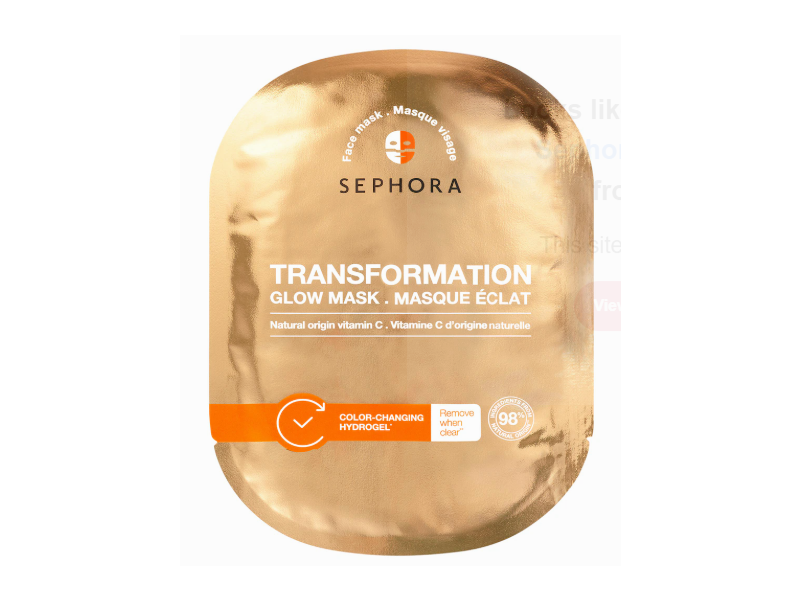 Sephora Transformation Glow Mask, Vitamin C, 1 Count