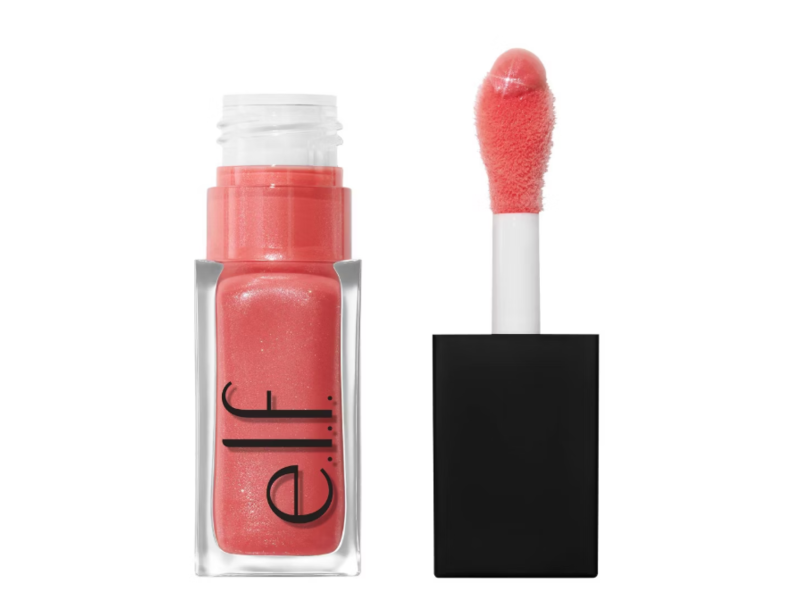 e.l.f. Cosmetics Glow Reviver Lip Oil Plumping, Papayarazzi, 0.25 fl oz/7.6 mL
