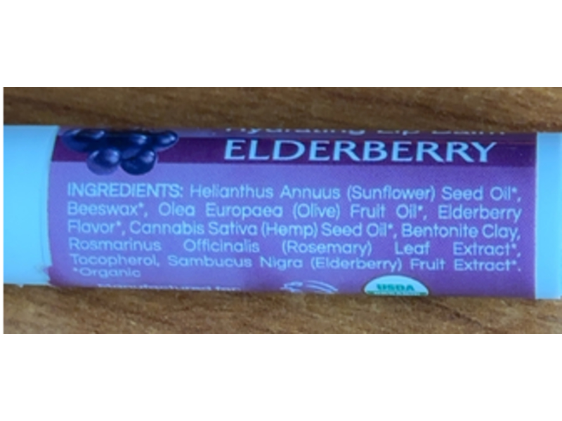 Zion Health Minerals Hydrating Lip Balm, Elderberry, 15 oz/4.25 g