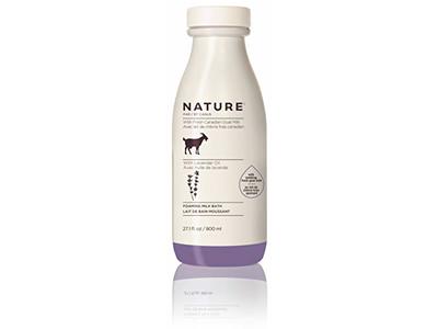 Nature By Canus Foaming Milk Bath, Canadian Goat Milk Lavender Oil, 27.1 fl oz/800 mL