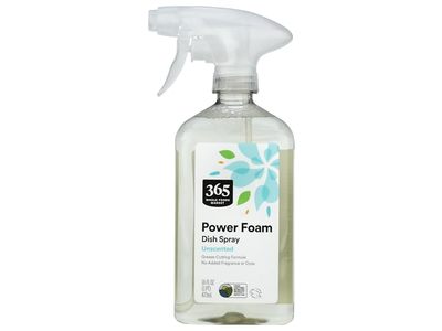365 By Whole Foods Market Power Foam Dish Spray, Unscented, 16 fl oz/473 mL
