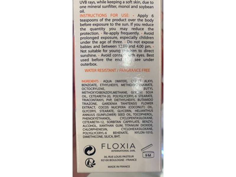 Floxia Clear Fluid Sun Protection SPF 50, 4.25 fl oz/125 ml