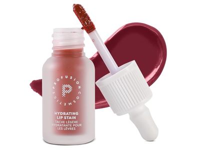 Profusion Cosmetics Lip Glaze Hydrating Lip Stain, Blackberry Glaze, 0.1 fl oz/3 mL