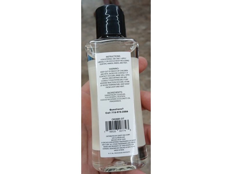 Orchid Body Oil, Vitamin E, 4 fl oz/118 mL