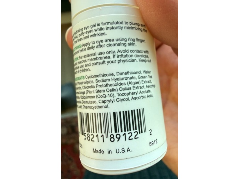 Replenix Hydrating + Plumping Eye Gel, 0.5 fl oz/15 mL