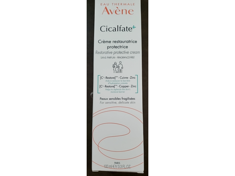 Avene Cicalfate+ Restorative Protective Cream, 3.3 fl oz/100 mL