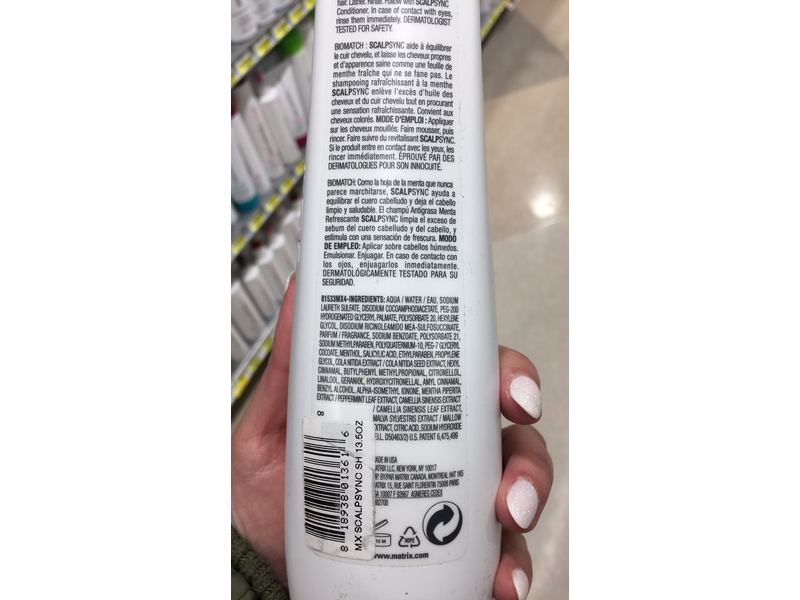 Matrix Biolage Scalpsync Cooling Mint Shampoo 13.5 fl oz/400 mL