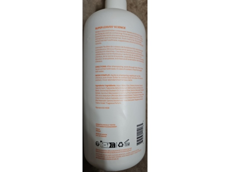 Attitude Super Leaves Volume & Shine Conditioner, Soy Protein & Cranberries, 32 fl oz/946 mL